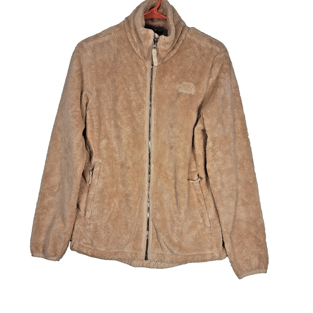 The North Face Fleece Jacket Womens Medium Peach Full Zip Sherpa High Pile Plush